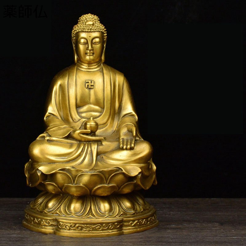 仏陀 釈迦牟尼 釈尊 阿弥陀仏 御医者さん仏 風水グッズ 仏壇仏像 仏教道教芸術品 金管楽器製 飾りつけ 縁起物 仏壇召し連れる 室内装飾飾りつけ 仕合わせ 開運グッズ 手当て 差し上げ物 敬老の日 儀式用 リビングお部屋