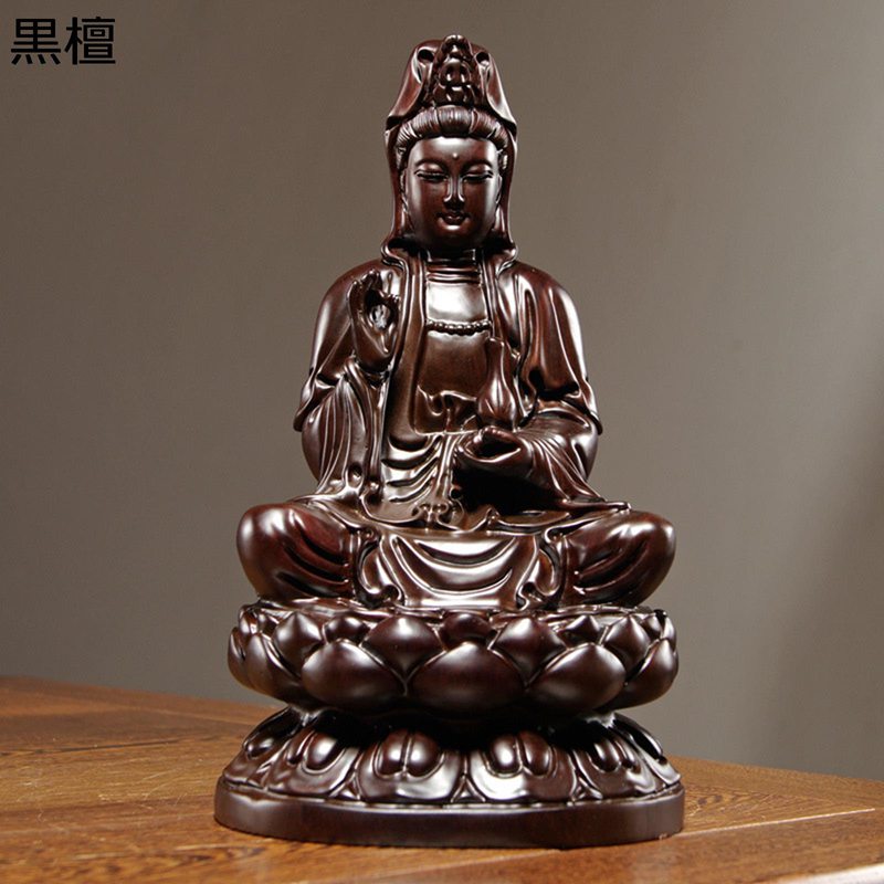 高級木彫り観音像 観音様 仏壇仏像 木彫り 観音菩薩 厄除け インテリア