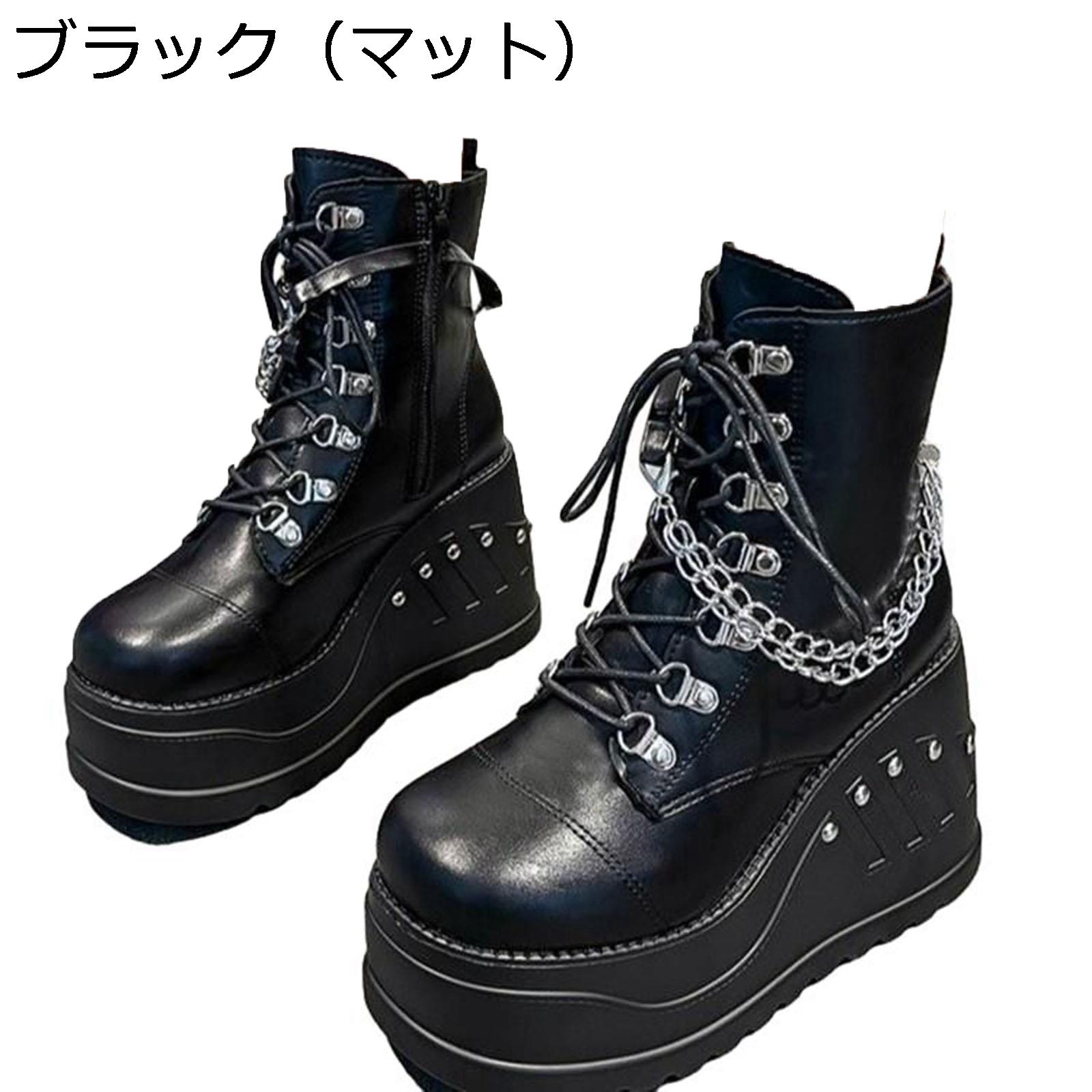 ジョッキーブーツ ショートブーツ レディース 秋冬春 厚底 10cmアップ ウェッジ 大きいサイズ 短筒 皮革 足細 サイドジップ 着脱簡単 防滑 ゴムソール ミドル丈 おしゃれ クラシック 通勤 通学