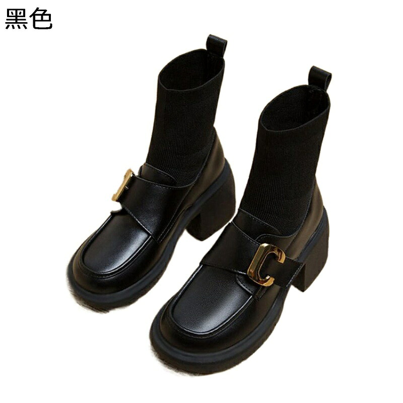 ブーティ レディース ショートブーツ ハイヒール6cm 太ヒール 身長アップ シンプル アンクル丈 柔らか 安定感 女子力 着痩せ 女性 撥水 キレイめ コンフォート 婦人靴 秋靴 冬靴