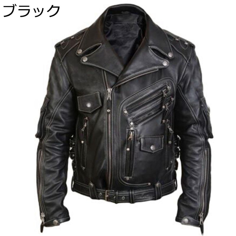 革ジャケット メンズ バイクジャケット PUレザー カジュアル 防風 保温性 革ジャン ブルゾン 秋服 ジップアップ お洒落 ヴィンテージ ショート丈 デイリー アウトドア ライダース｜magnifico18