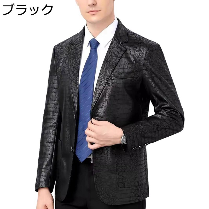 革ジャケット メンズ バイクジャケット PUレザー テーラード カジュアル 防寒 防風 革ジャン ビジネス スーツ 秋服 お洒落 アウター デイリー アウトドア ライダース