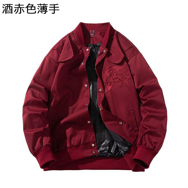 MA-1ジャケット メンズ スカジャン 長袖 防風 防寒 刺繍 男女兼用 ミリタリージャケット ボタンダウン マウンテンパーカー 通勤通学 韓国 学生 シンプル BIGシルエット 無地 ブルゾン 秋冬服