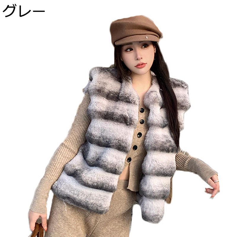 毛皮より良い レディース フェイクファージャケット 毛足長々しい もこもこ 間借り人 エコ毛皮 保温 保暖 お上さんらしい ふわふわ 獣の皮上衣 着?せ 冬着 今めかしい デイリー若い衆 かき鳴らす会