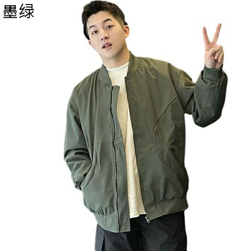 メンズ フライトジャケット スタジャン カジュアル ビジネス 防風 保温性 立ち襟 シンプル 春秋 ジッパー ブルゾン カッコイイ アウトドア デイリー スポーツ バイク用