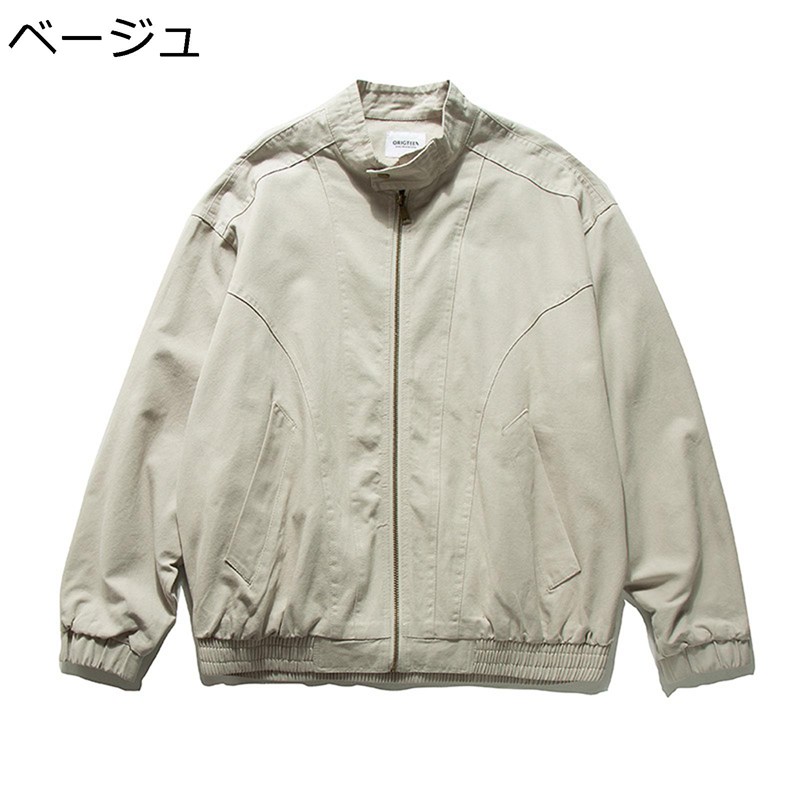 メンズ ブルゾン 綿 ジャンパー かっこいい ショート スタジャン フライトジャケット 春秋 ヴィンテージ調 ゆったり 作業 デイリー スポーツ バイク用 ファッション アウター
