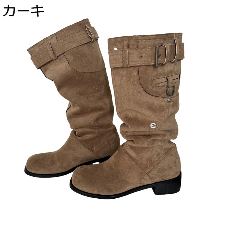 ロングブーツ 膝高 レディース 乗り尻ブーツ アメカジ スエードクロス 広広とした矢がら ゆったり 美脚 脚長 履き分かりやすい 幅ひろい 定番 古典派音楽 歳月冬 ホンブルグ帽 長靴 防滑 途轍も無い大きさ 寄り合い 上演