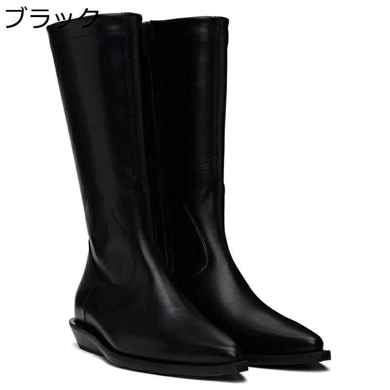 ジョッキーブーツ 膝上 ロングブーツ レディース 秋冬春 サイドジップ ポインテッドトゥ 細見え 小さいサイズ 滑り止め ソフト 履きやすい 柔らかい 通勤 大人 袴用 フォーマル オフィス 長靴｜magnifico18