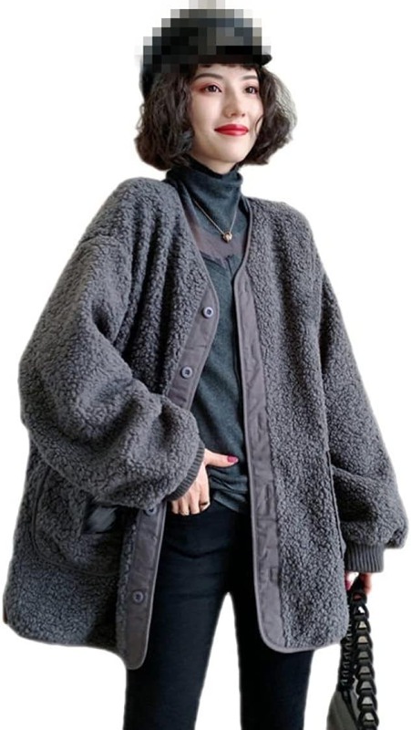 ボアコート レディース ボアジャケット 長袖 フリースジャケット もこもこ 防寒コート アウター ゆったり ノーカラー ボアブルゾン ゆったり 暖かい あったか おしゃれ 大人 可愛い カジュアル