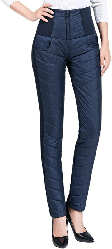 ダウンパンツ レディース 中綿パンツ ウエストゴム スキニーパンツ ストレッチ 中綿入り 厚手 軽量 登山 アウトドア 暖パンツ スキーパンツ 防寒パンツ 保温パンツ 暖かい 秋 冬 動きやすい ファ