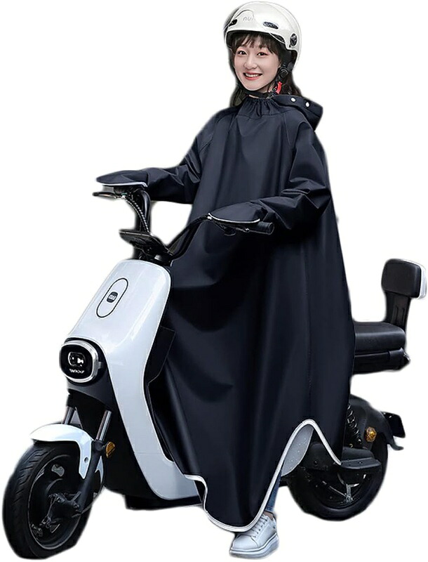 カラーレインコート 自転車 袖あり ロング丈 リュック 通勤 通学 レインポンチョ バイク レディース レインコート メンズ レインウェア 雨具 防風防水 自転車用 ロングレインポンチョ 雨合羽 雨着