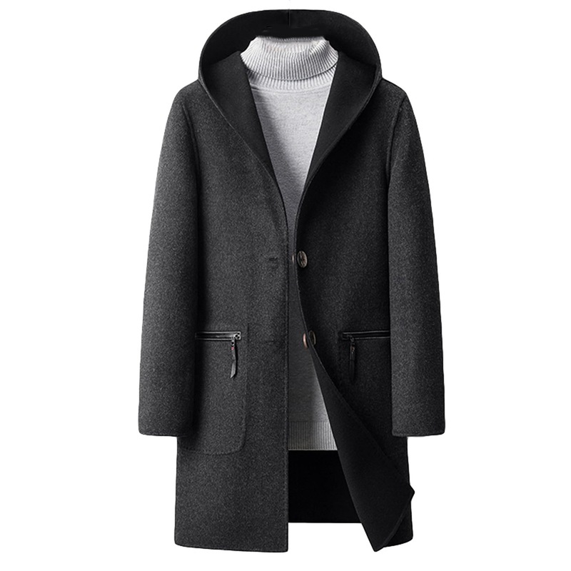 ダッフルコート メンズ 秋冬服 メルトン 厚手 オーバーコート フード付き ゆったり ロングコート メルトンコート ビジネス 通勤 アウター 旅行 アウトドア フォーマル カジュアル チェスターコート