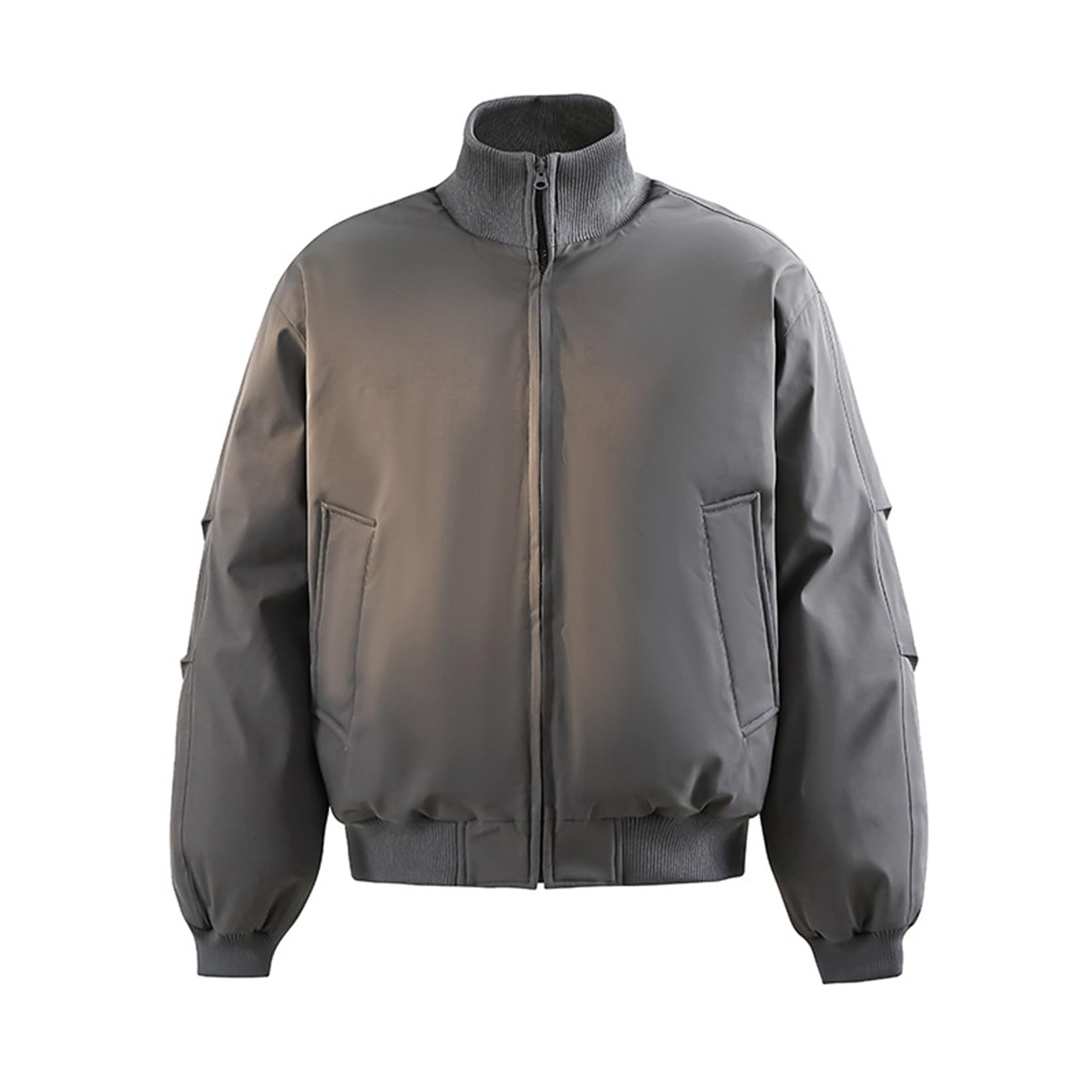 1ジャケット カーゴジャケット メンズ 中綿 立ち襟 ショート丈 冬服 長袖 防水 防寒防風 上着 シンプル 軽量 大人 ジャンパー ゆったり おしゃれ ブルゾン アウトドア 登山 キャンプ 厚手