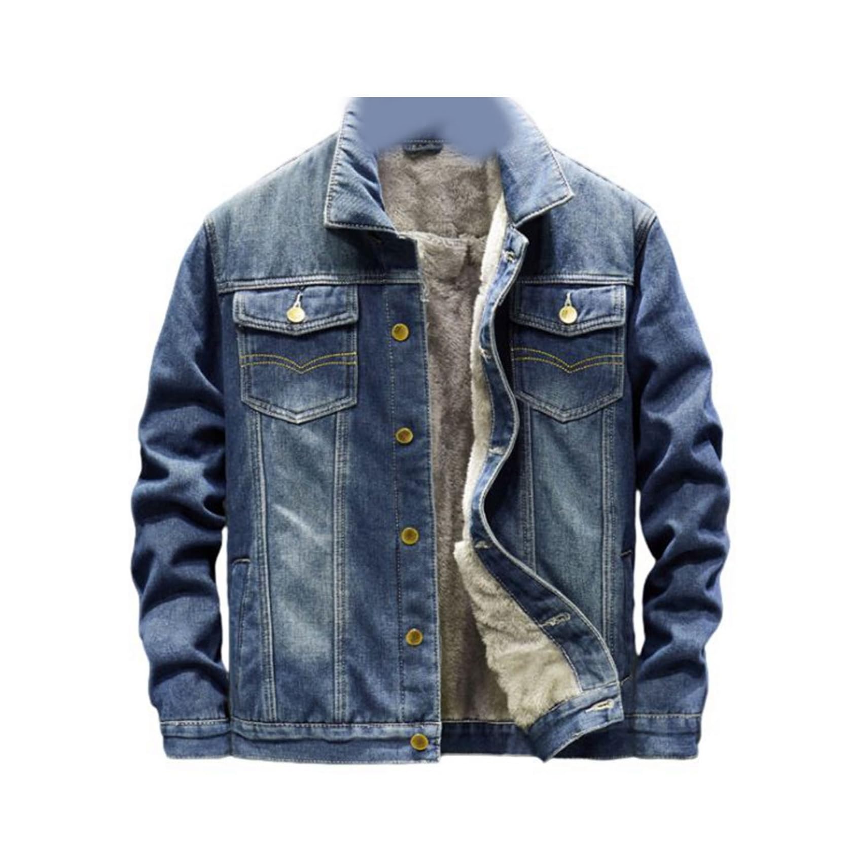 デニムジャケット 裏起毛アウター 裏ボアコート冬服 メンズ あったかい 防風 保温 Gジャン ジージャン ボアブルゾン 厚い ゆったり ヴィンテージ 秋 冬 ウィンターコート 日常 コーディネート