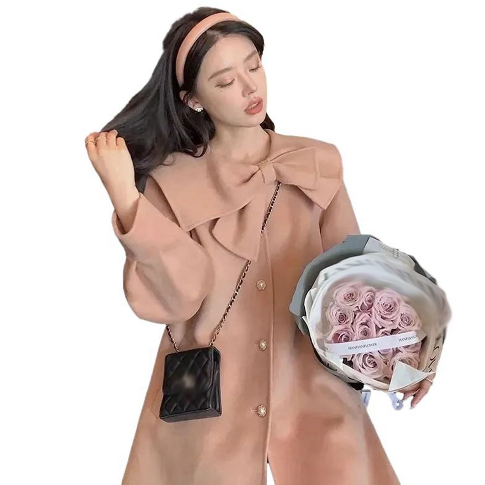 レディースジャケット ラシャコート リボン ミモレ丈 かわいい Aライン トレンチコート 秋冬着 おしゃれ カジュアル エレガント ゆったり 保温性 羽織り 女性 通勤 ビジネス OL