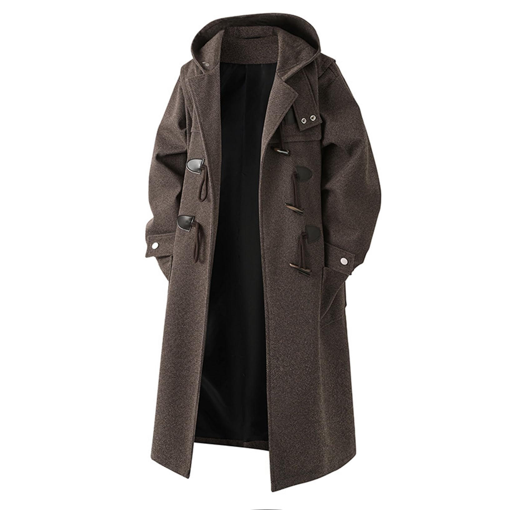 ダッフルコート メンズ ラシャジャケット トレンチコート フード付き 大きいポケット 冬服 着痩せ 防風 防寒 メルトン シンプル 軽量 スーツ ビジネス 通勤 大きいサイズ アウター おしゃれ|magnifico18