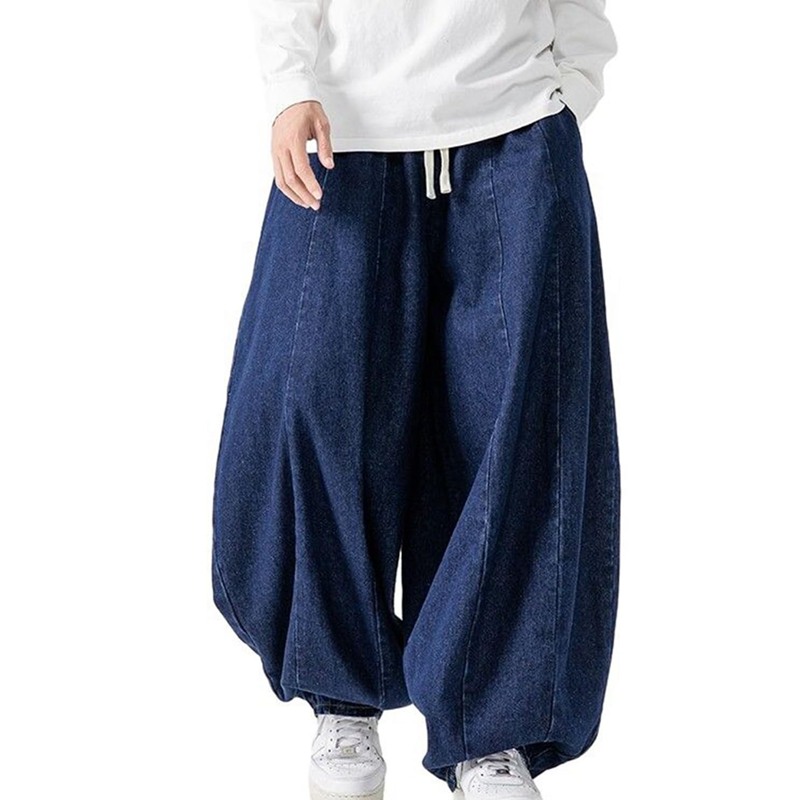 メンズ ジーンズ 極太 ワイドデニムパンツ バギー ガウチョパンツ Ｇパン ビッグシルエット M-5XL 体型カバー ゆったり ウォッシュ ルーズ おしゃれ ストリートファション 春秋冬 ダンス ヒッ