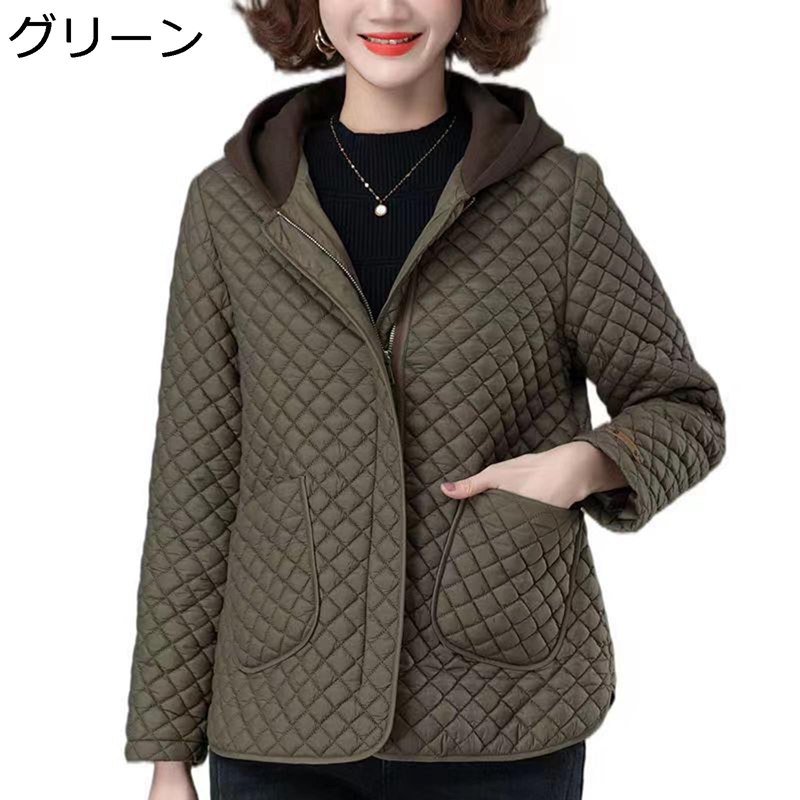 綿コート レディース 防寒ジャケット 長袖 フード付き 秋冬服 防寒対策 軽量 厚手 暖かい ヴィンテージ 無地 保温性 キレイめ エレガント ショート丈 ゆったり デイリー オフィス 通勤