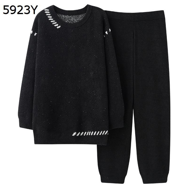 ルームウェア パジャマ メンズ 寝巻き 2着セット 長袖トップス 長ズボン サンゴネル 秋冬服 ふわもこ あったか リラックス 柔らか ホームウェア おしゃれ かわいい シンプル 昼寝着 デイリー お出掛け