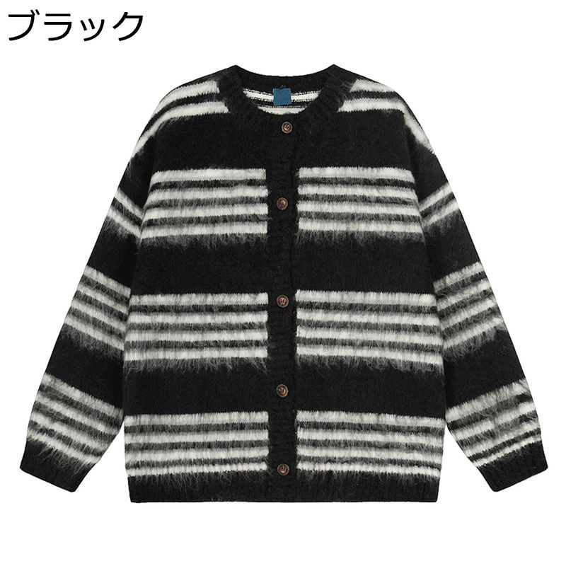 ジレー 間借り人柄 メンズ編み物 縞模様柄 レディース うつり変わり 編み物プルオーバー 丸首 もこもこ ミンクのコート 時間用 長袖 名取り草 上衣 軽さ パステル色の肌ざわり 好いたらしい ゆる 着回し 高校生 室内/外 会う約束 ニット・セーター-メンズファッション-トップス