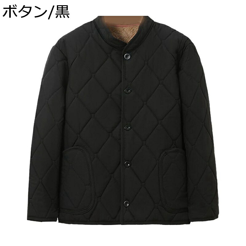 中綿ジャケット 裏起毛 メンズ ウィンターコート 中年向け 高齢者 秋冬着 防寒アウター キルティング 綿服 厚い 防寒 極暖 ゆったり 大きいサイズ 室外 散歩 ウォーキング コーデやすい
