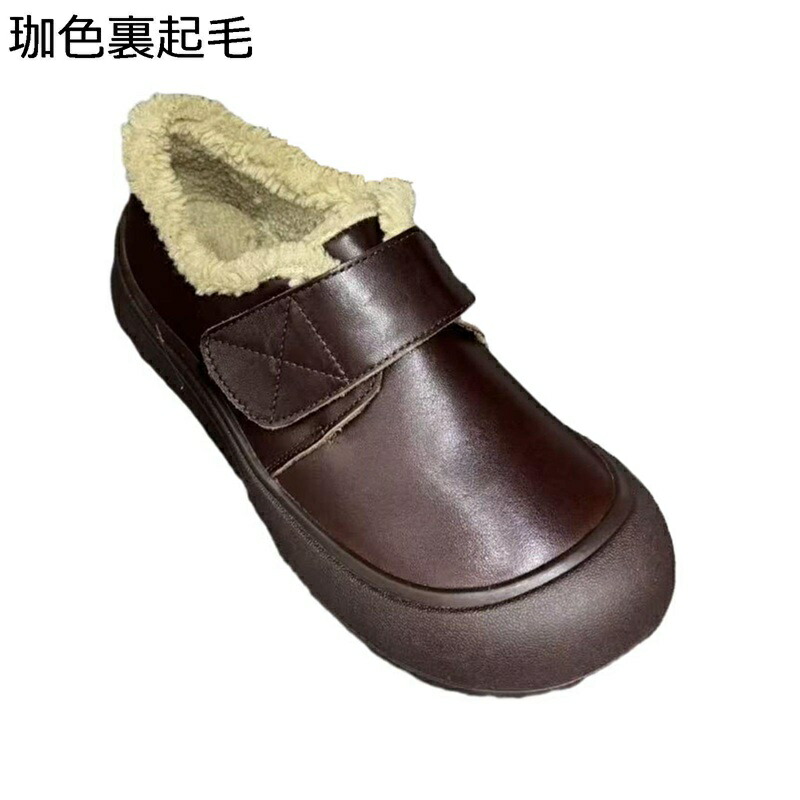 冬用モカシン 裏起毛 防寒靴 ムート ローファー スリッポン カジュアルシューズ レディースブーツ 冬靴 マジックテープ 雪対応 保温 厚手 ふわふわ 雪対応 痛くない 歩きやすい お出かけ 街着 戸外