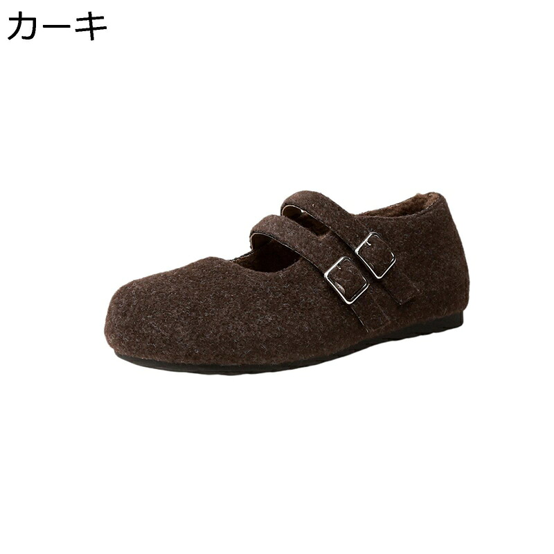 メリージェーン 秋冬 パンプス ボア レディース スリッポン モカシン 裏起毛 冬用 秋用 ローカット 綿靴 保温防寒 走れる 厚い ファッション 耐摩耗性 通勒 オフィス 痛くない
