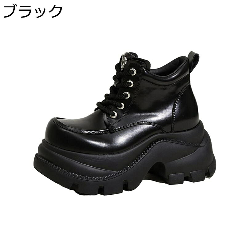 厚底 レディース インヒールスニーカー シークレットシューズ 9cm身長アップ レザー ハイカット かわいい 軽量 カジュアル 耐久性 防滑 耐磨耗性 ソフト 屈曲性 春秋 普段使い アウトドア 通勤