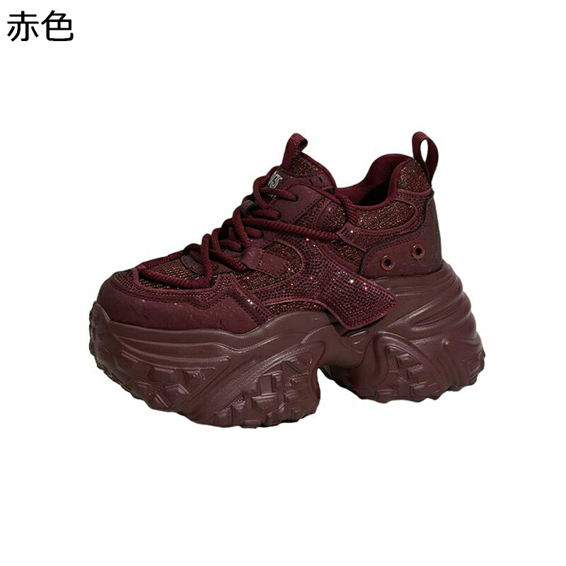 インヒールスニーカー 厚底靴 レディース 9cm身長UP 脚長 軽量 スポーツシューズ シークレットシューズ 防水 滑り止め 着脱簡単 コンフォート シンプル 普段使い アウトドア ウォーキング 通年適用