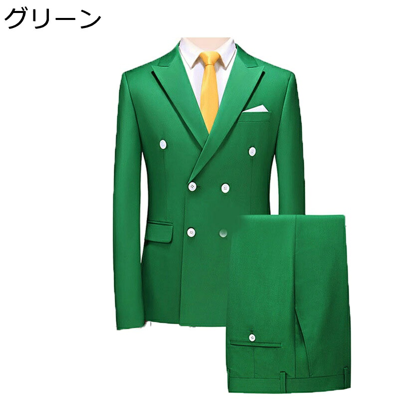 スーツ メンズ スリーピーススーツ ダブルブレスト ピークドラペル 両脇スリット 紳士服 3点セット スリム 春秋冬 紳士 スラックス ベスト 着心地良好 おしゃれ 就職 就活 面接 葬儀 友人会食|magnifico18