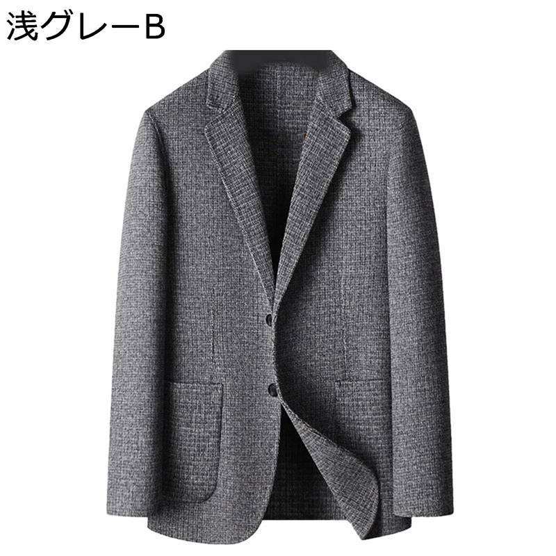 スーツジャケット メンズ テーラードジャケット ウール 無地 2つボタン アウター 長袖 就職 就活 面接 ビジネス 紳士 レジャー ゴルフ フォーマルスーツ 入社式 春秋冬 着心地良好