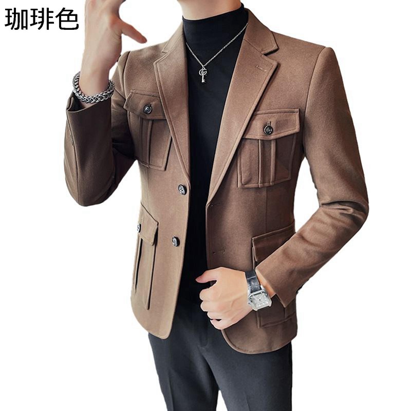 スーツジャケット メンズ テーラードジャケット 冬服 スリム 無地 ポケット付 上着 長袖 通勤 面接 卒業式 二次会 紳士 ビジネス 入社式 春夏秋冬 カジュアル 着心地良好