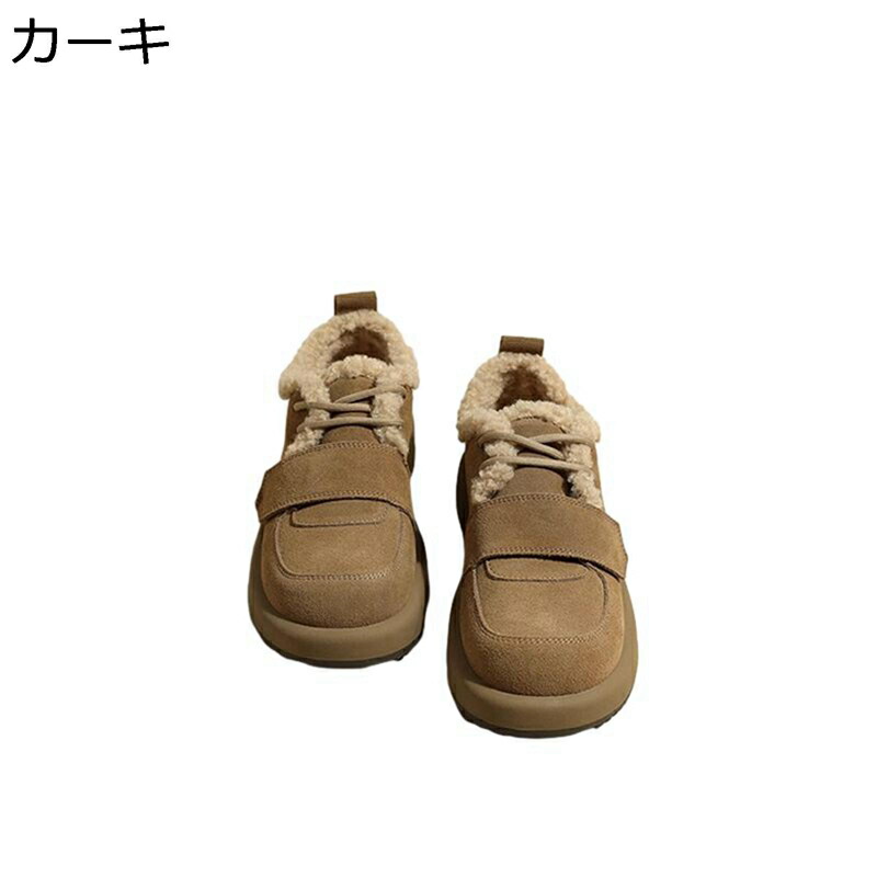 厚底 スニーカー レディース ランニングシューズ 通気 軽量 滑り止 ムートン 4cm スポーツシューズ スリッポン ジョギング ウォーキング 運動靴 お洒落 カジュアル ジム 旅行 通学 通勤 日常着用 綿靴