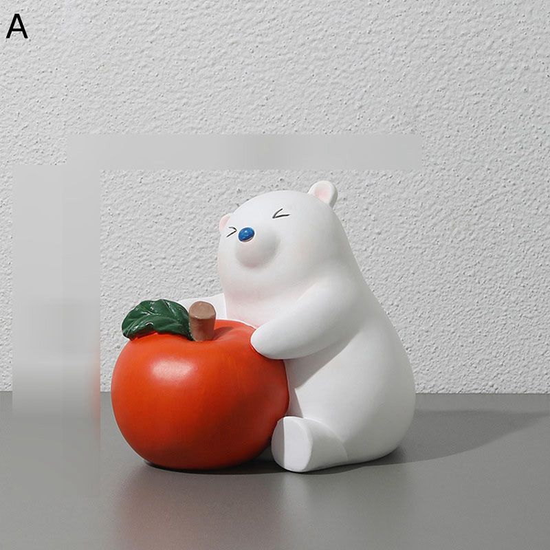家兎 飾りつけ 熊 柿 飾りつけ オブジェ 脂製 室内装飾飾りつけ ホームオーナメント 愛くるしげ 今めかしい 風水個条 部屋の入り口小物 仕合わせ 仕合わせ惹きつける 大吉 リビング 厄除け 真っ白い