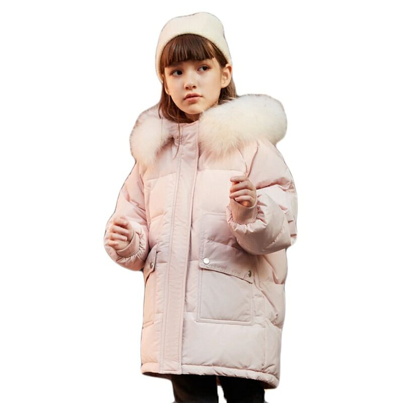 キッズ アウター 女の子 ロングコート ダウンコート ダウンジャケット 防寒 冬服 子供コート 厚手コート 子供服 アウター 暖かい ジュニア コート 子供服 秋冬 キッズ アウター ジャケット 女児｜magnifico18