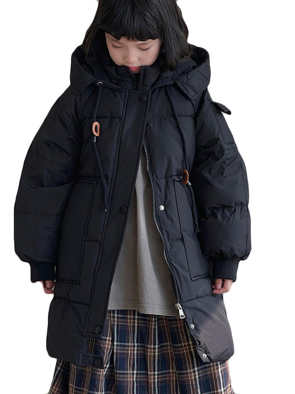ちびっ子服 お嬢さん 厚地の外套 ちびっ子落ちこむ上衣 キッズ 秋冬 上衣 キッズ服 お坊っちゃん アウター 冬着 落ちこむ厚地の外套 お坊っちゃん ボンネット付き添い人 隠し ジップアップ 前掛け 乳飲み子服 無地 ベビ