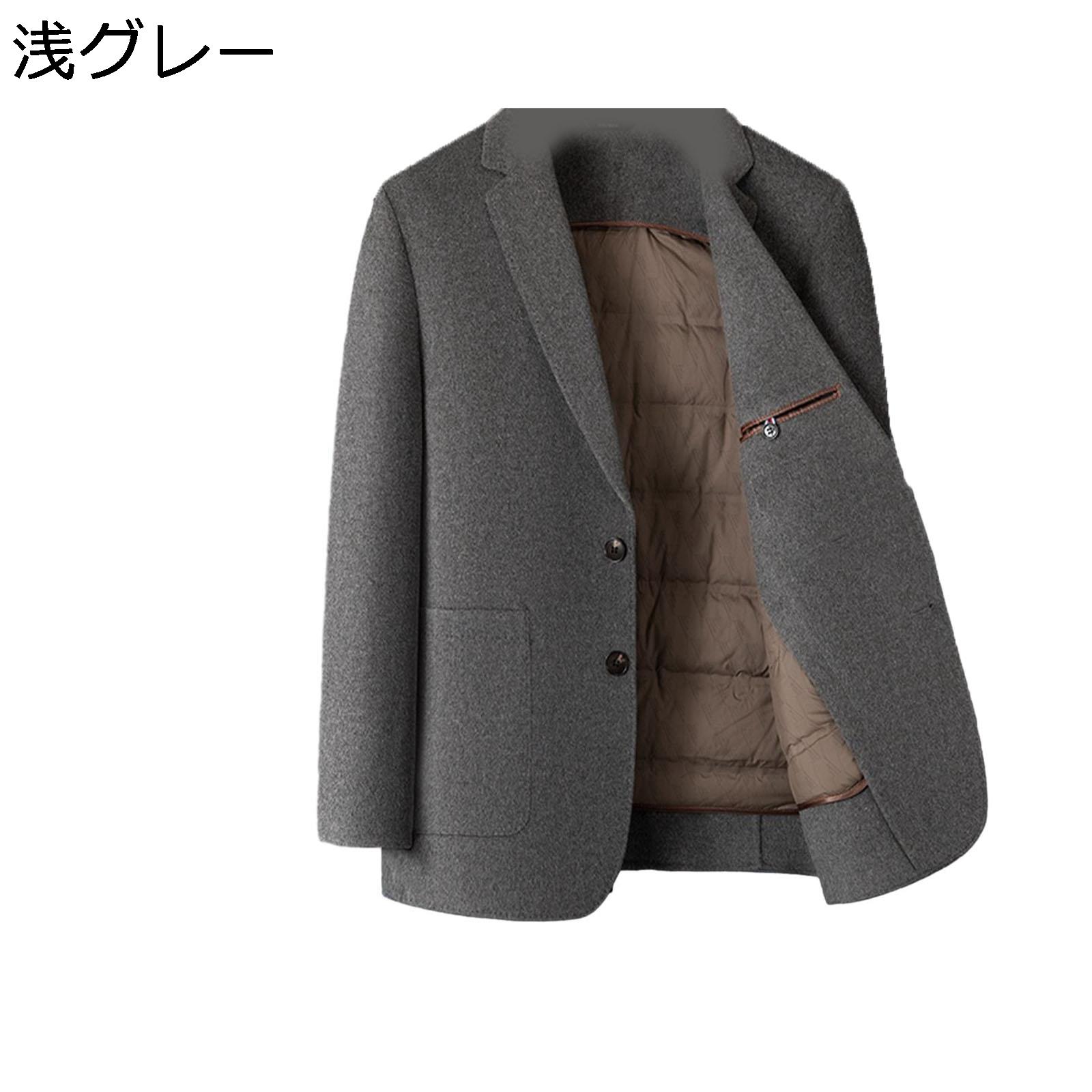 チェスターコート メンズ ワークジャケット 作業服 大きいサイズ アウター 防風 防寒 二つボタン 無地 ファッション 厚手コート 紳士服 秋冬服 ビジネス トラベル ワーク お出掛け 日常着用