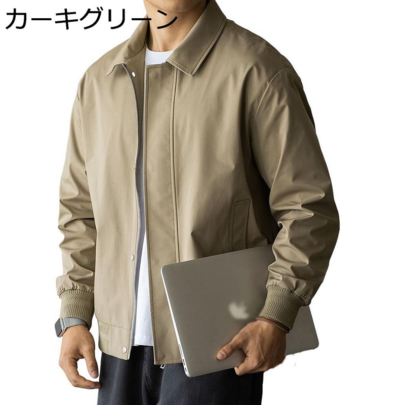 シャツジャケット ブルゾン ビジネスカジュアル メンズ シャツコート 折り襟 春秋服 ジップアップ ヴィンテージ アメカジ 厚手 通気性 耐摩耗 透湿 通気性 大きいサイズ 復古 シンプル オシャレ｜magnifico18