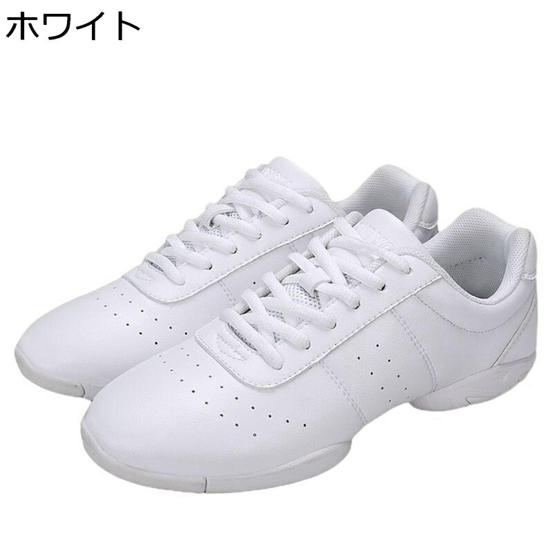 ダンススニーカー レディース レースアップ タップダ ジャズ モダン ローカット シューズ クッション入り フィット感 履きやすい 軽量 可愛く 防滑 シンプル 初心者 競技 屋内 屋外 スポーツ