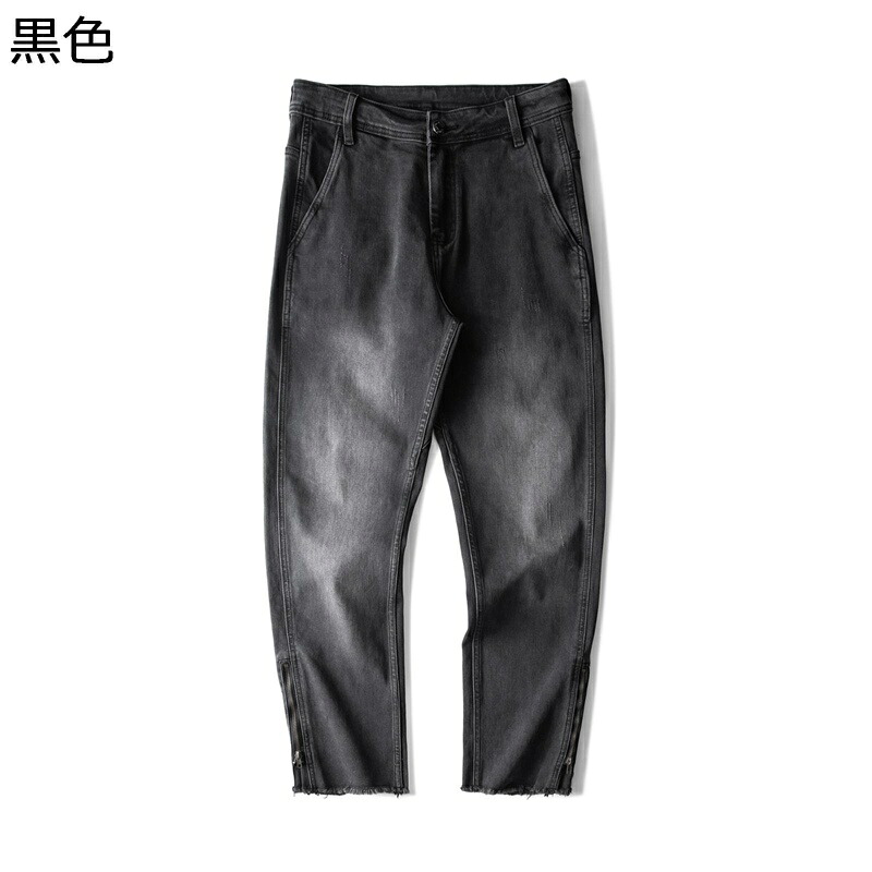 メンズ デニムパンツ ジーンズ Gパンブラック 黒 大きいサイズ 簡約 薄め フィット ファッション 前開きジッパー 着回しやすい ファッション ロングパンツ 快適 ソフト 軽い 下着 男女通用 春 夏 秋