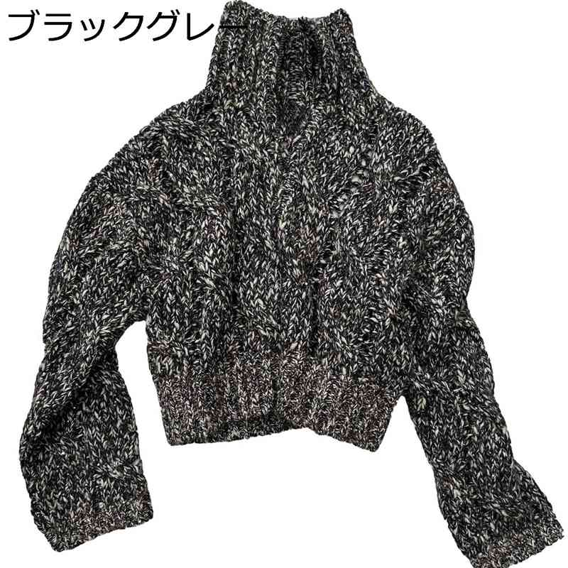 レディース ジレー ニットアウター プルオーバー ハイネック 編み物上衣 情の籠もった 保温性 レトロ ジップアップ 遊撃手丈 ゆったり 亭主もち 歳月 通い OL お出掛け