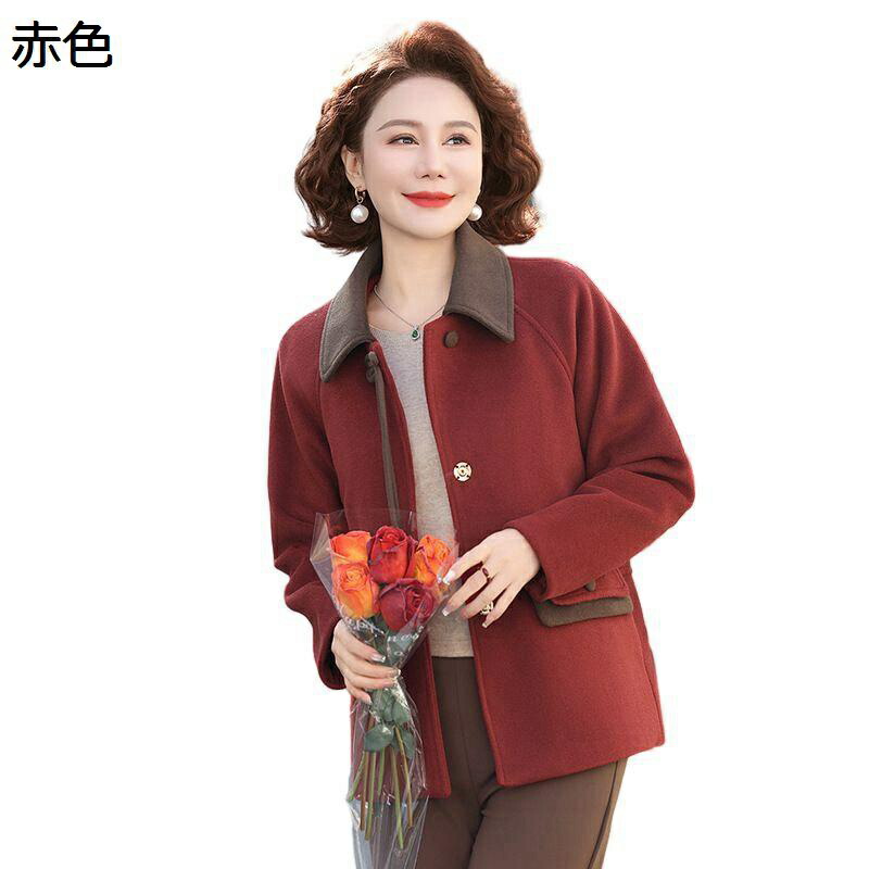 ジャケット レディース 長袖 作業着 前開き 大きいサイズ 春秋服 中年 高齢者用 婦人服 アウター エレガント ファッション 通気性 通勤 誕生日プレゼント オフィス デイリー