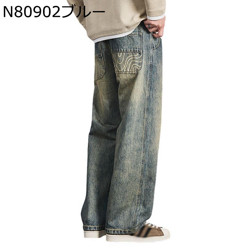 ジーパン 綿90% メンズ ジーンズ デニム 春用 秋着 下着 グラデーション 大きいサイズ チノパンツ ヴィンテージ 体型カバー お洒落 かっこいい ユニセックス 両サイドポケット 旅行 学生
