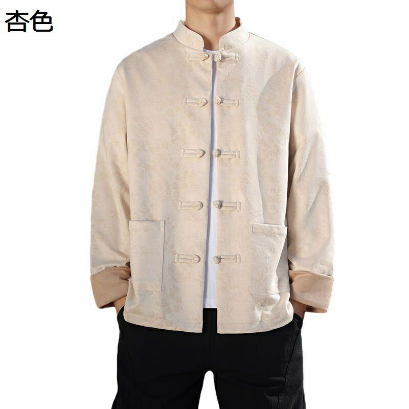 瀬戸もの上衣 メンズ 唐装 漢服 瀬戸もの服 長袖 照明ランプ色つや 流行り物 心地好い 馬鹿でかい大きさ トップス アウター カッコイイ 瀬戸もの風 烏兎 兄ちゃん デイリー ほっつき歩く 旅行