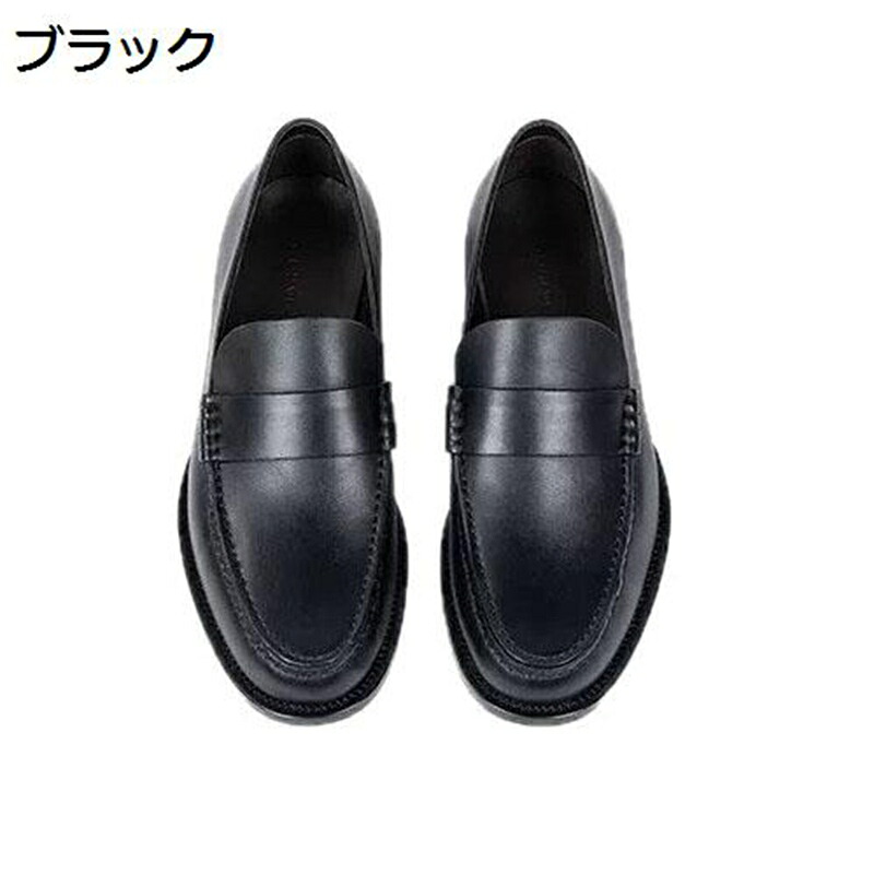 本革 ローファーシューズ なめし革 ペニーローファー メンズ U手当て 革靴 心地よい スリップオン 学校 授業時間 高校生 中学生 春夏用 モカシン オシャレ イングランド風 紐なし 通気 履き分かりやすい 滑らない 走れる