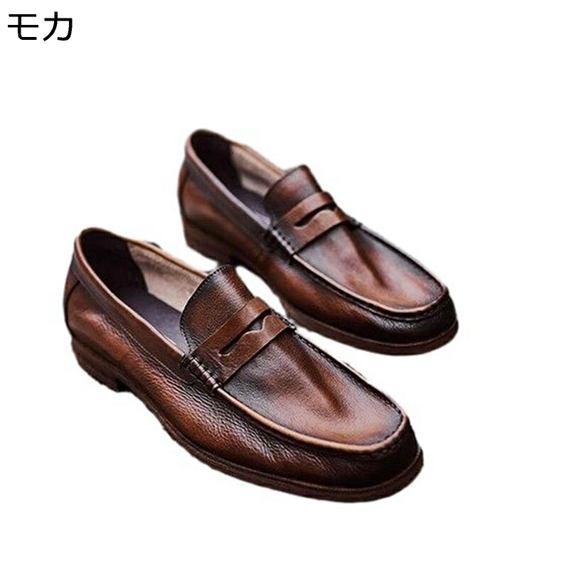 スリッポン メンズ コインローファー なめし革 ドライビングシューズ ペニー 春夏 本革 商行為心地よい モカシン 都合よい 歩き分かりやすい 延性のある 曲がり目 通気 座蒲団 好いたらしい 置き目踵 成人男性用 革靴 教え子靴