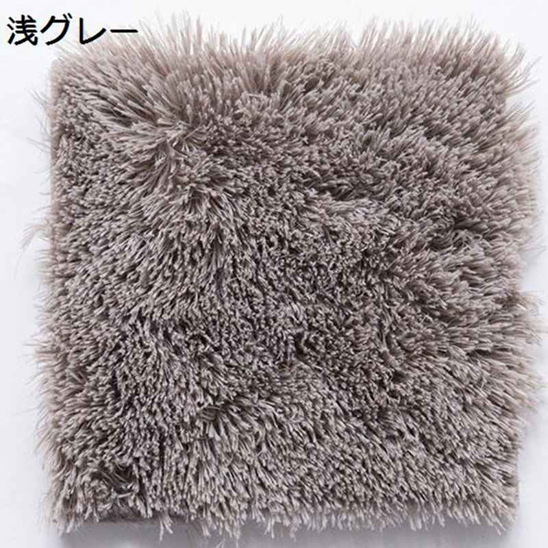 起毛ジョイントマット パズルマット 10枚セット 30*30*1.0cm 長い毛足 ふわふわ 収納しやすい 住宅用 賃貸 ケガ防止 滑りとめ 保護 防傷 耐久性 衝撃吸収 自由に組み合わせ 掃除簡単 冬