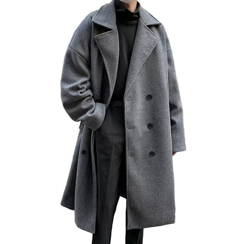 チェスターコート メンズ ロングジャケット ダスターコート 冬服 ダブルブレスト ゆったり 着痩せ 防寒着 保温 ウール 大人 快適 ビジネス 通勤 カジュアル 大きいサイズ アウター ファッション