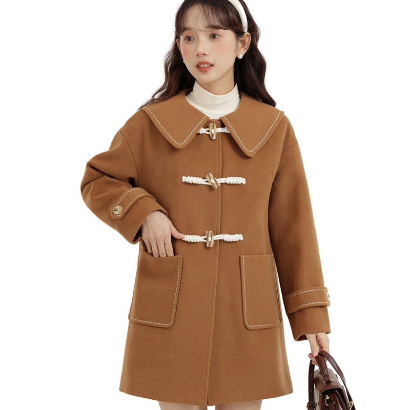 ダッフルコート レディース ラシャコート ロングコート 厚手 秋冬服 防寒保温 ウールジャケット ゆったり フェミニン 学生 ジュニア 日系 ヴィンテージ オシャレ 上品 クリスマスプレゼント|magnifico18