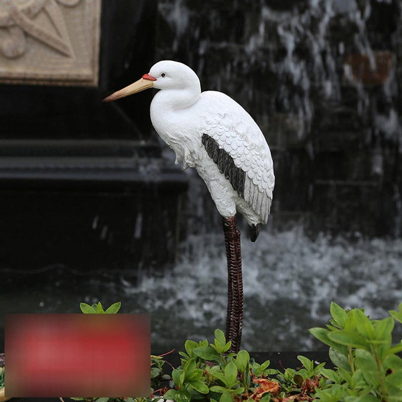 鶴 鳥 ガーデンオーナメント 樹脂置物 インテリア ガーデン 石の池 温泉用 水 室内室外 和風 日式 大きい お庭 ベランダ 玄関 雑貨 装飾用 屋外装飾 彫像 癒しグッズ 工芸品 園芸用品 雑貨 8,700円